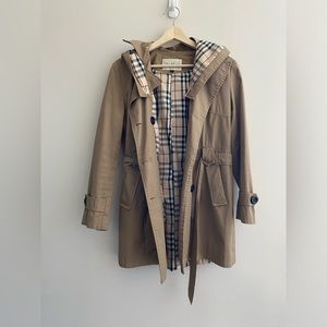 MaxMarAa Hooded Trench Coat L